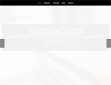 Tablet Screenshot of matthewgrimesphd.com